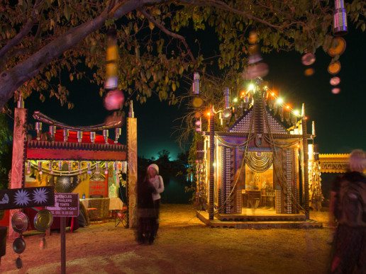 Shrine installation at Symbiosis Gathering festiva Kulturehaus Guild